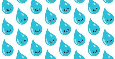 blauw grappig water druppels. wereld water dag. patroon achtergrond. vector