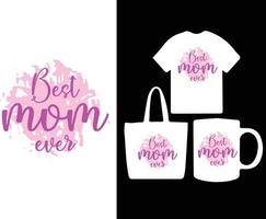 moeders dag het beste verkoop typografie t-shirt ontwerp vector