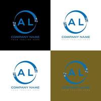 al letter logo creatief ontwerp. al uniek ontwerp. vector