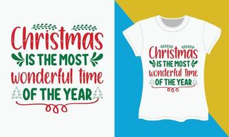 Kerstmis SVG t-shirt ontwerp, Kerstmis is de meest geweldig tijd van de jaar vector