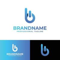 kleine letters b macht logo, geschikt voor ieder bedrijf verwant naar macht met b voorletter. vector