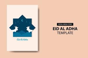 eid al adha sociaal media sjabloon vector