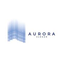 Aurora logo, licht Golf vector, natuur landschap ontwerp, Product merk sjabloon illustratie icoon vector