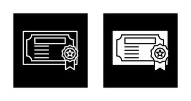 certificaat vector pictogram