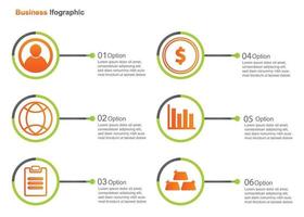 zakelijke infografische ontwerpsjabloon. vector infographic. perfect voor marketing, promotie, presentatieontwerpelement