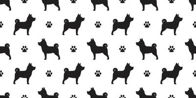 hond naadloos patroon vector hond poot geïsoleerd behang achtergrond