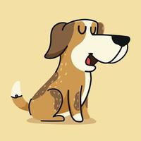 schattig hond tekenfilm. vector tekenfilm illustratie
