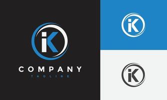 monogram brief ki logo vector