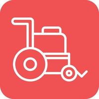 rolstoel icoon vector ontwerp