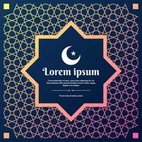 Het abstracte Islamitische Geometrische Concept van de Achtergrondornamentillustratie vector
