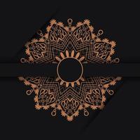 sier- luxe mandala patroon achtergrond met Koninklijk gouden arabesk patroon Arabisch Islamitisch oosten- stijl, elegantie mandala achtergrond met gouden arabesk patroon vector