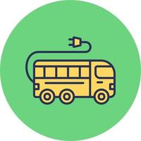 elektrische bus vector icon