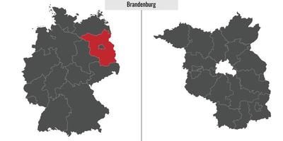 kaart staat van Duitsland vector