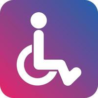 gehandicapt teken icoon vector ontwerp