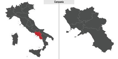 kaart provincie van Italië vector