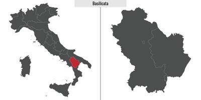 kaart provincie van Italië vector