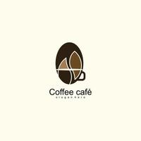 koffie cafe Venetië logo gemakkelijk ontwerp vector