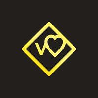 ontwerp logo Valentijn met ontwerp liefde concept, vector illustratie.
