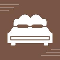 tweepersoonsbed vector icon