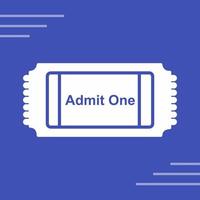 film ticket vector icoon