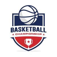 basketbal logo ontwerp vector illustratie