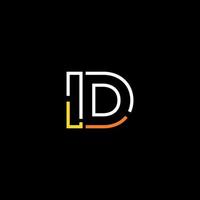 abstract brief ID kaart logo ontwerp met lijn verbinding voor technologie en digitaal bedrijf bedrijf. vector