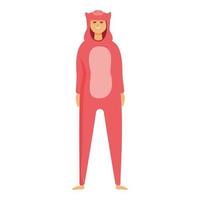 kigurumi varken icoon tekenfilm vector. partij dier vector