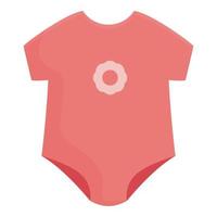 meisje kleding icoon tekenfilm vector. baby douche vector