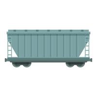 zwaar locomotief icoon tekenfilm vector. lading wagon vector