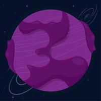 geïsoleerd abstract gekleurde scifi planeet icoon vector illustratie