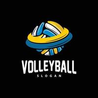 volleybal logo, sport gemakkelijk ontwerp, wereld sport- toernooi vector, illustratie symbool icoon vector