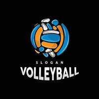 volleybal logo, sport gemakkelijk ontwerp, wereld sport- toernooi vector, illustratie symbool icoon vector