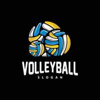 volleybal logo, sport gemakkelijk ontwerp, wereld sport- toernooi vector, illustratie symbool icoon vector