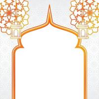 Islamitisch uitverkoop poster sjabloon met vrij ruimte voor tekst of afbeelding. het heeft geweldig kleur mandala met koepel en lantaarn ornament. ontwerp voor spandoeken, groet kaarten, sociaal media en web. vector