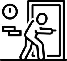 lijnpictogram voor enter vector