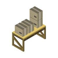 dozen op isometrische tafel vector