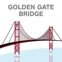 golden gate bridge san francisco california vector