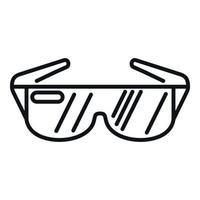digitaal bril icoon schets vector. vr realiteit vector