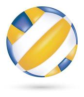 beachvolleybal vector op een witte achtergrond