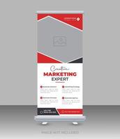 corporate roll-up bannerontwerp vector