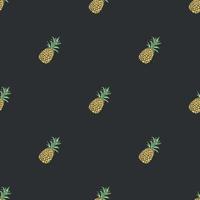 naadloos ananas patroon. tekening vector met ananas. wijnoogst ananas patroon