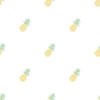 naadloos ananas patroon. tekening vector met ananas. wijnoogst ananas patroon