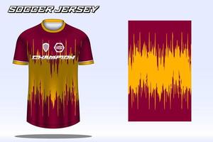 voetbal Jersey sport t-shirt ontwerp mockup voor Amerikaans voetbal club vector