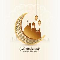 eid mubarak religieus Islamitisch festival achtergrond ontwerp vector