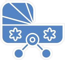 baby wandelwagen vector icoon ontwerp
