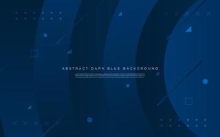 abstract cirkel vorm donker blauw helling kleur 3d looks koel ontwerp achtergrond. eps10 vector