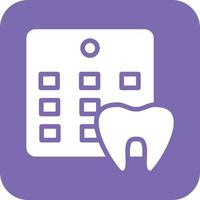 tandarts afspraak vector icoon ontwerp