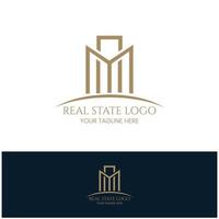 logo-ontwerp voor onroerend goed vector