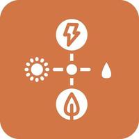 energie bronnen vector icoon ontwerp