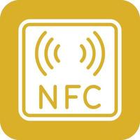 nfc icoon vetor stijl vector